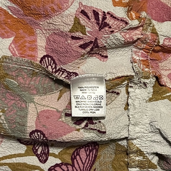 Blush Size Large Butterfly Cold Shoulder Top - Picture 6 of 7